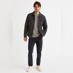 Hawke & Co Sport Men's Black Down Warm Puffer Shirt Jacket Lightweight Size XL